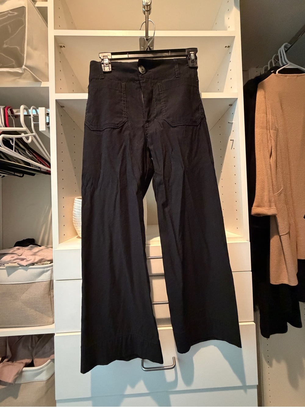 Maeve Colette High-Rise Wide-Leg Pants in Black - Picture 6 of 7